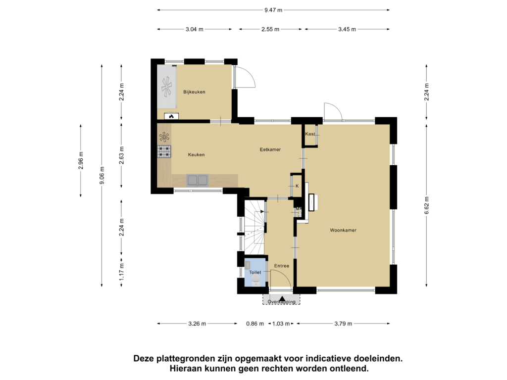 Bekijk plattegrond van Begane Grond van Brinkstraat 32