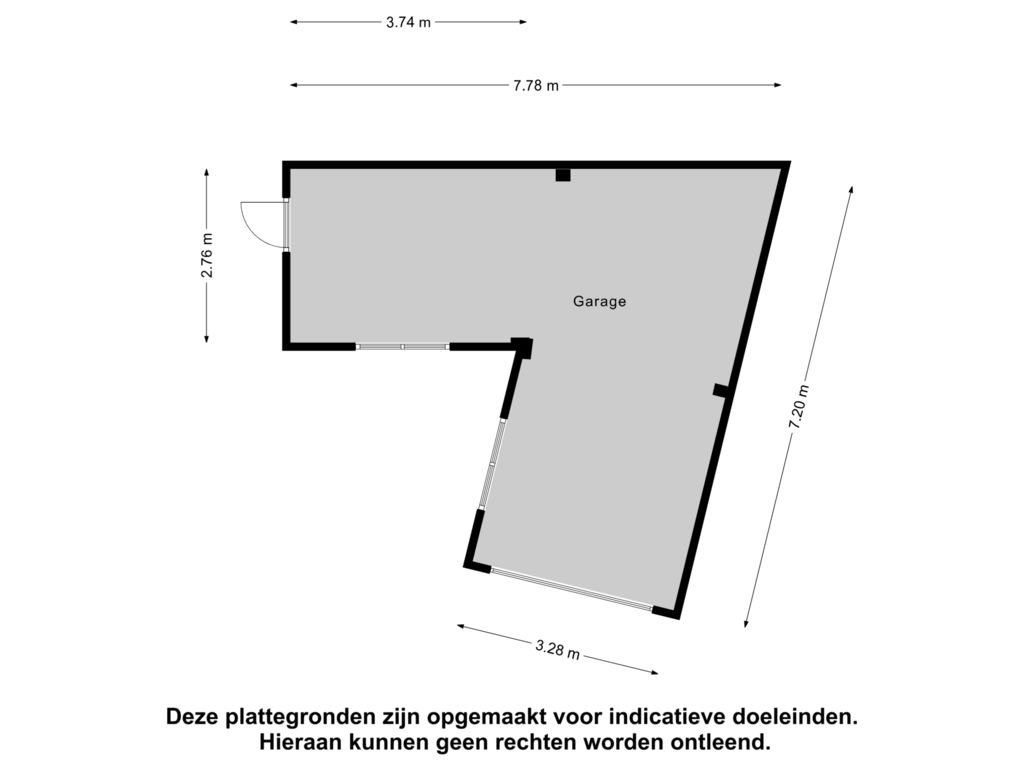 Bekijk plattegrond van Garage van Brinkstraat 32