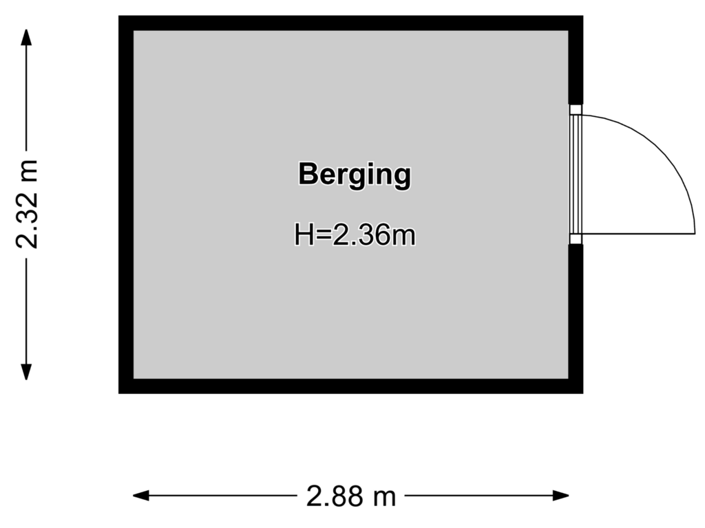 View floorplan of Floor 3 of Het Betonijzer 240