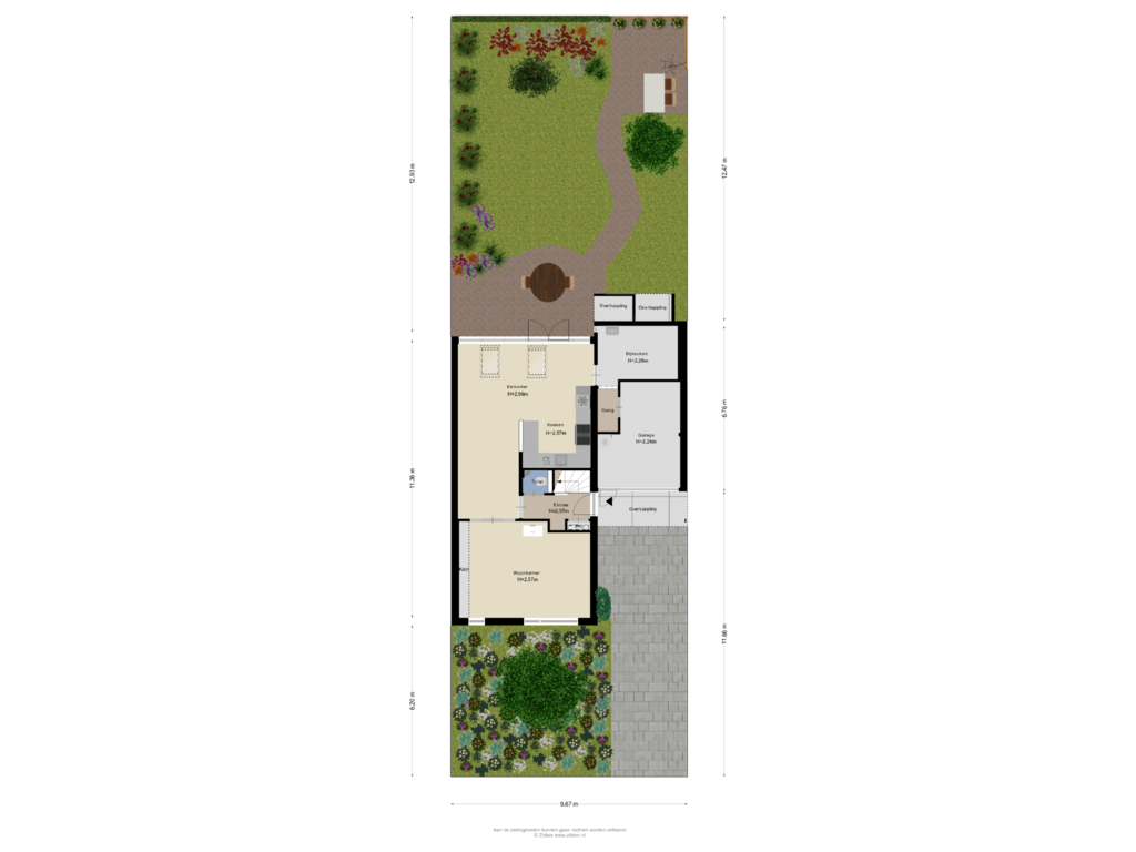 View floorplan of Begane Grond Tuin of Kloetschup 11