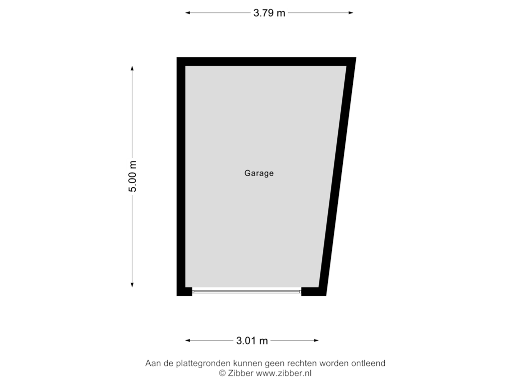 Bekijk plattegrond van Garage van Kometenstraat 10