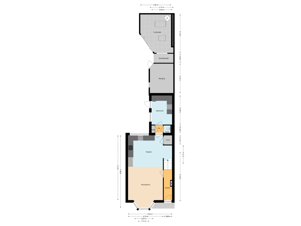 View floorplan of Begane grond of Kolkweg 5