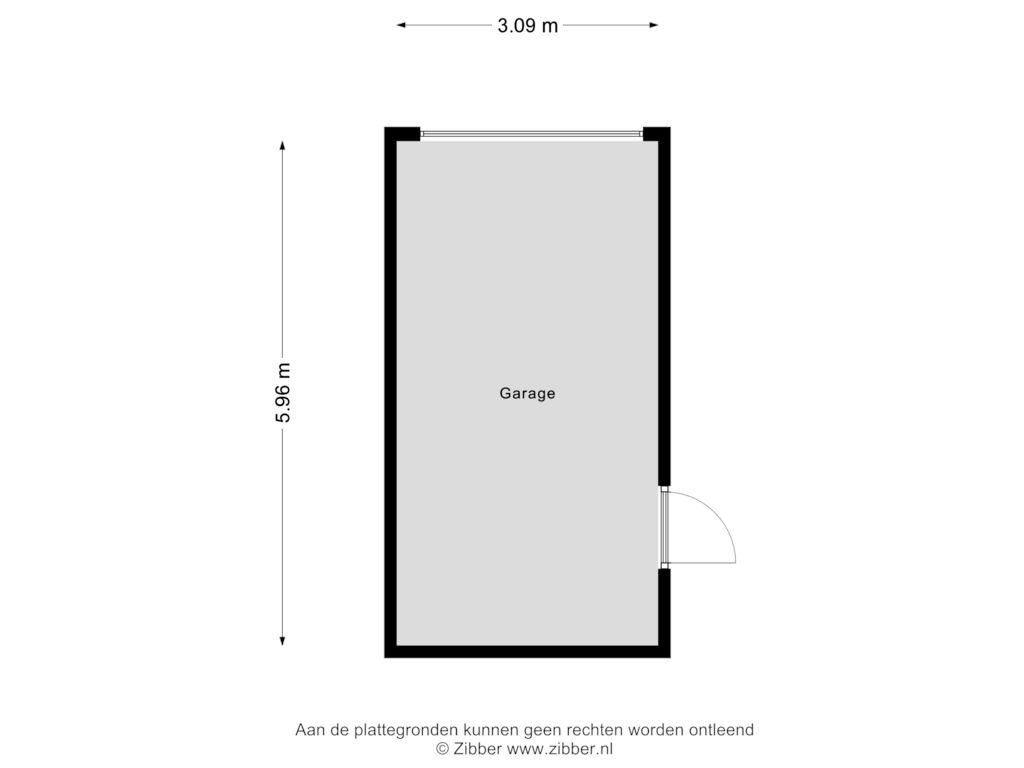 Bekijk plattegrond van Garage van Wessel Couzijnhof 41