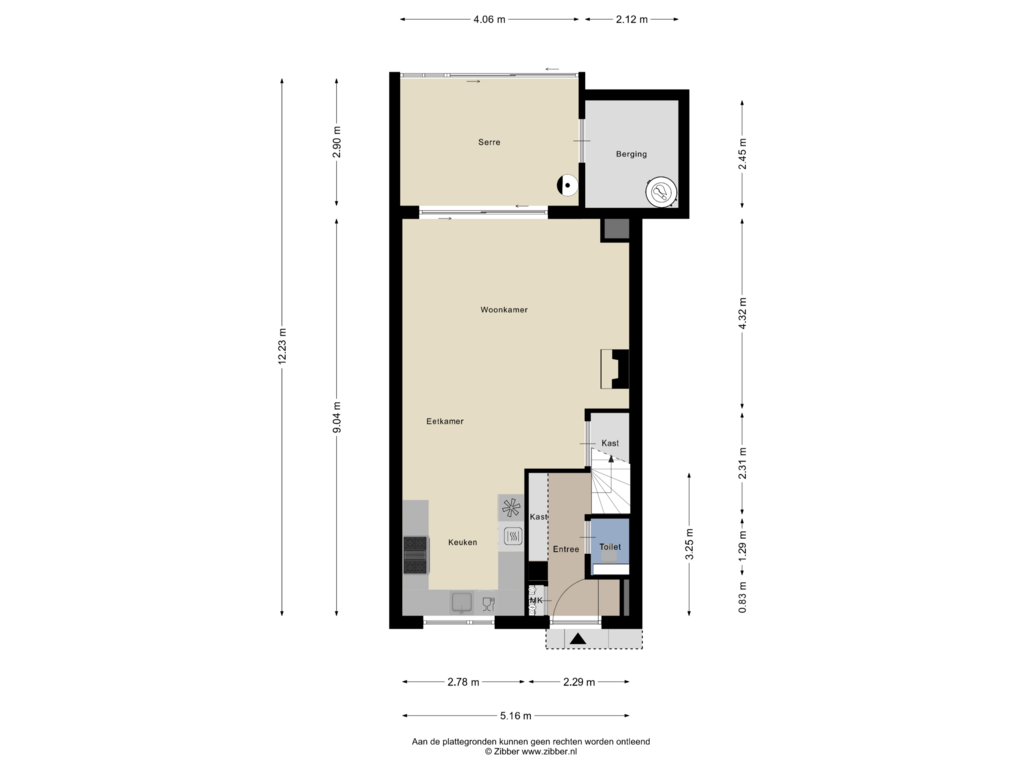 Bekijk plattegrond van Begane Grond van Bandijk 4