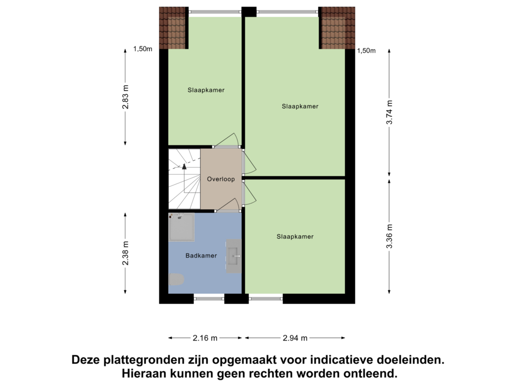 Bekijk plattegrond van Eerste Verdieping van Nachtegaal 5