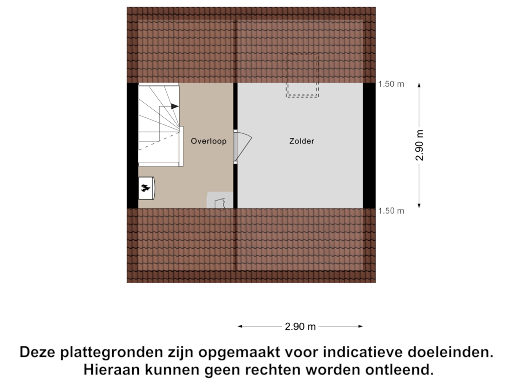 Bekijk plattegrond van Tweede Verdieping van Nachtegaal 5