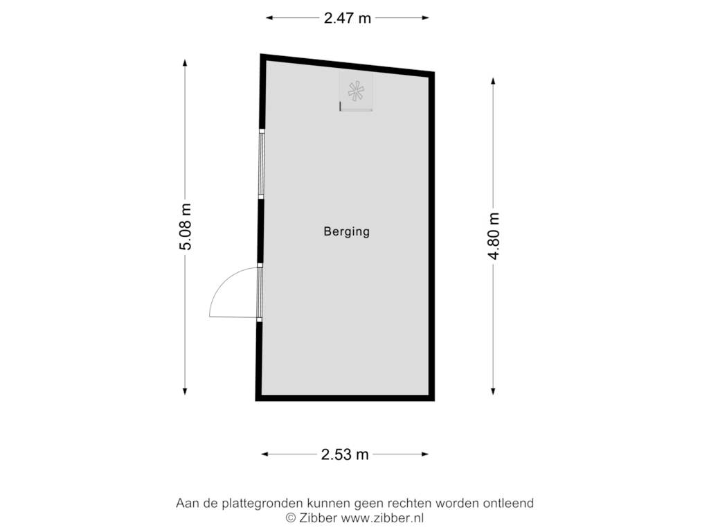 View floorplan of Berging of Schandelerstraat 84