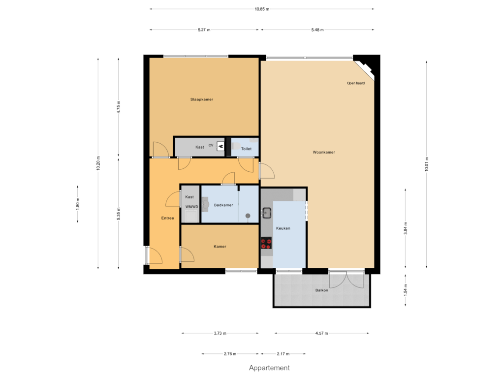 Bekijk plattegrond van Appartement van Westpier 31