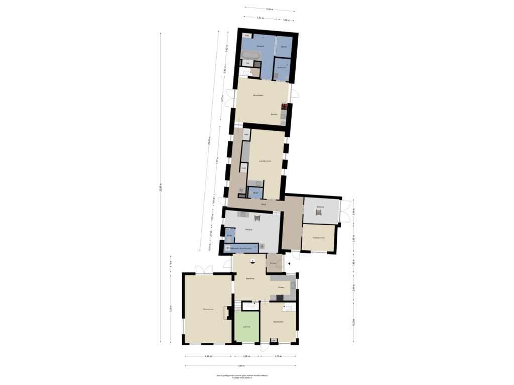 View floorplan of Begane grond of Isabellaweg 16