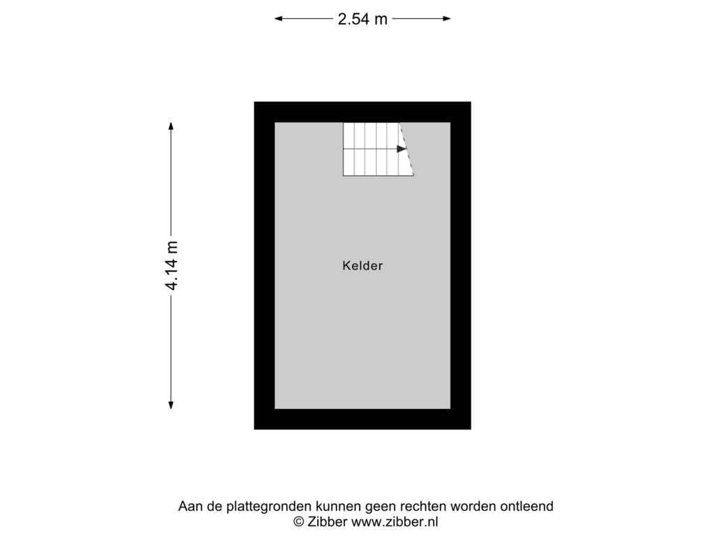 View floorplan of Kelder of Isabellaweg 16