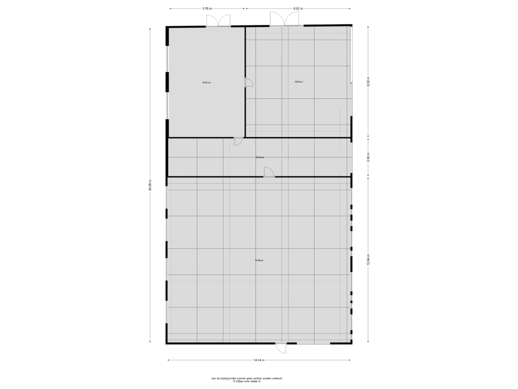 View floorplan of Schuur of Isabellaweg 16