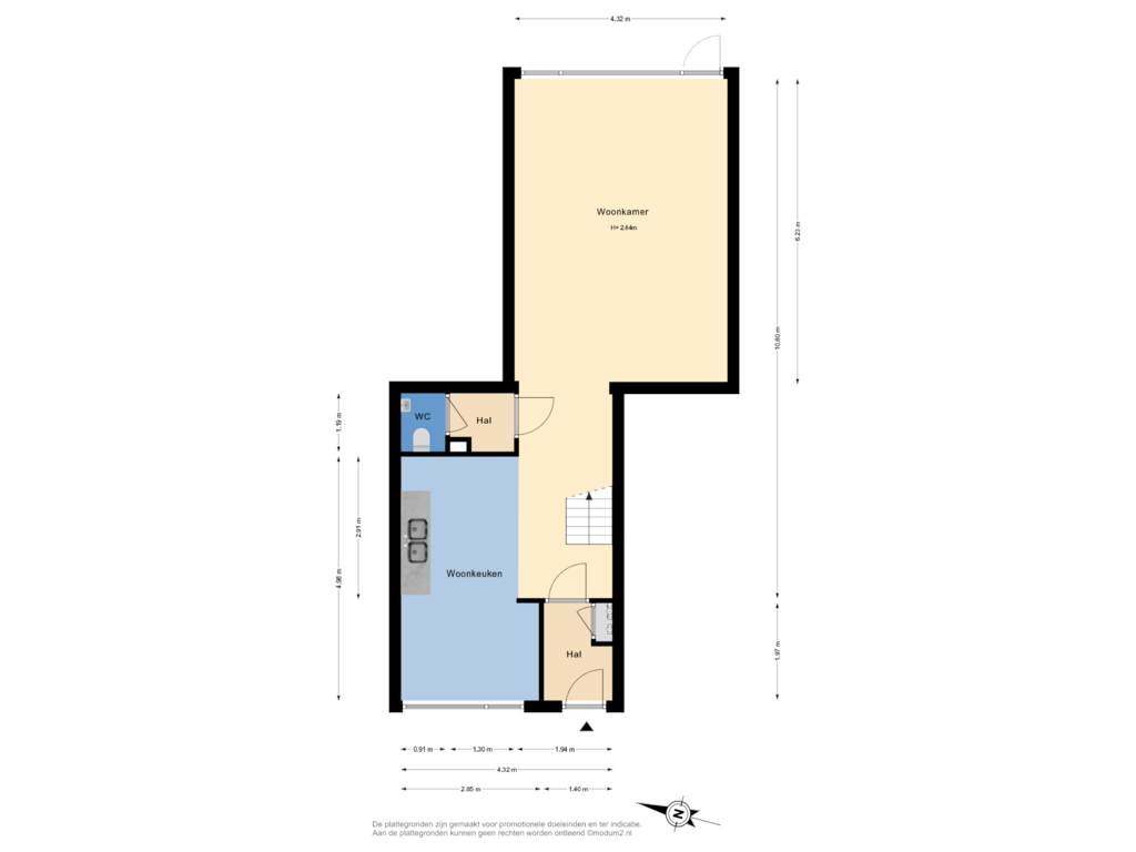 Bekijk plattegrond van Begane Grond van Gershwinlaan 10