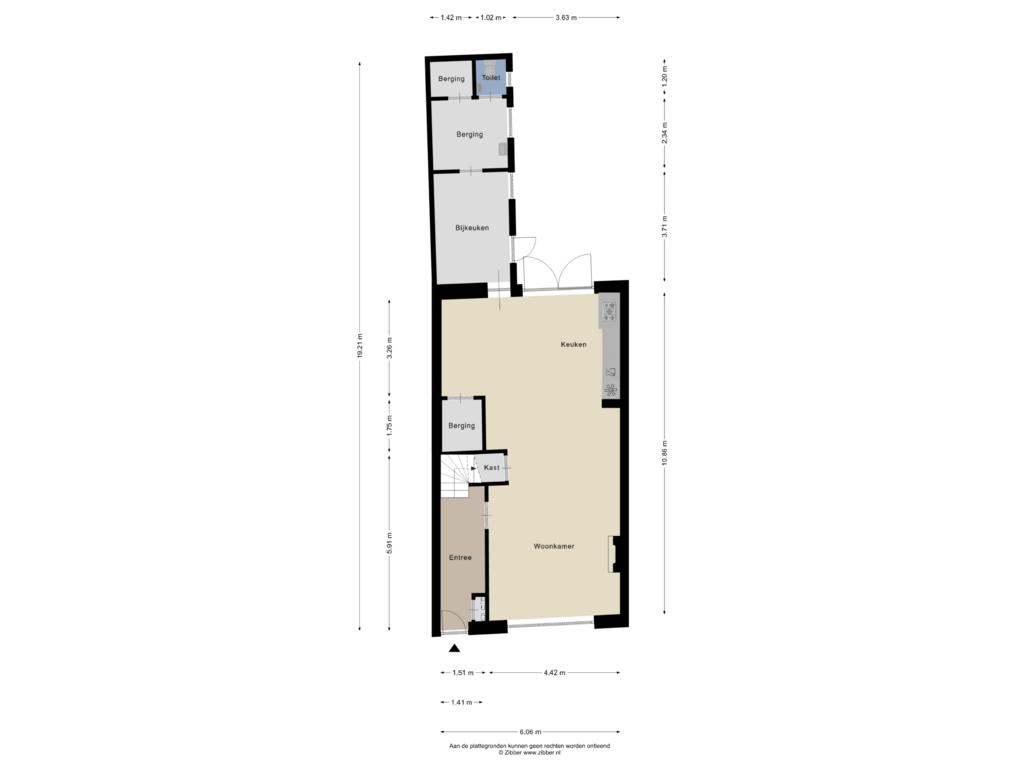 Bekijk plattegrond van Begane grond van Midstrjitte 59