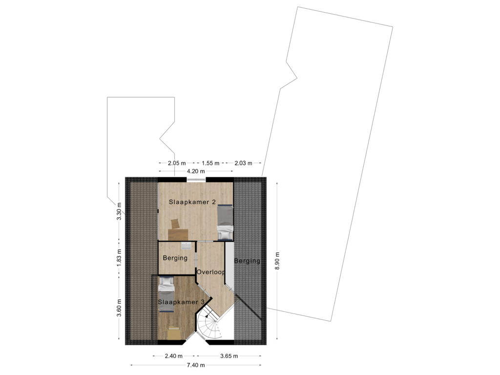 Bekijk plattegrond van Eerste verdieping van Fazantlaan 95