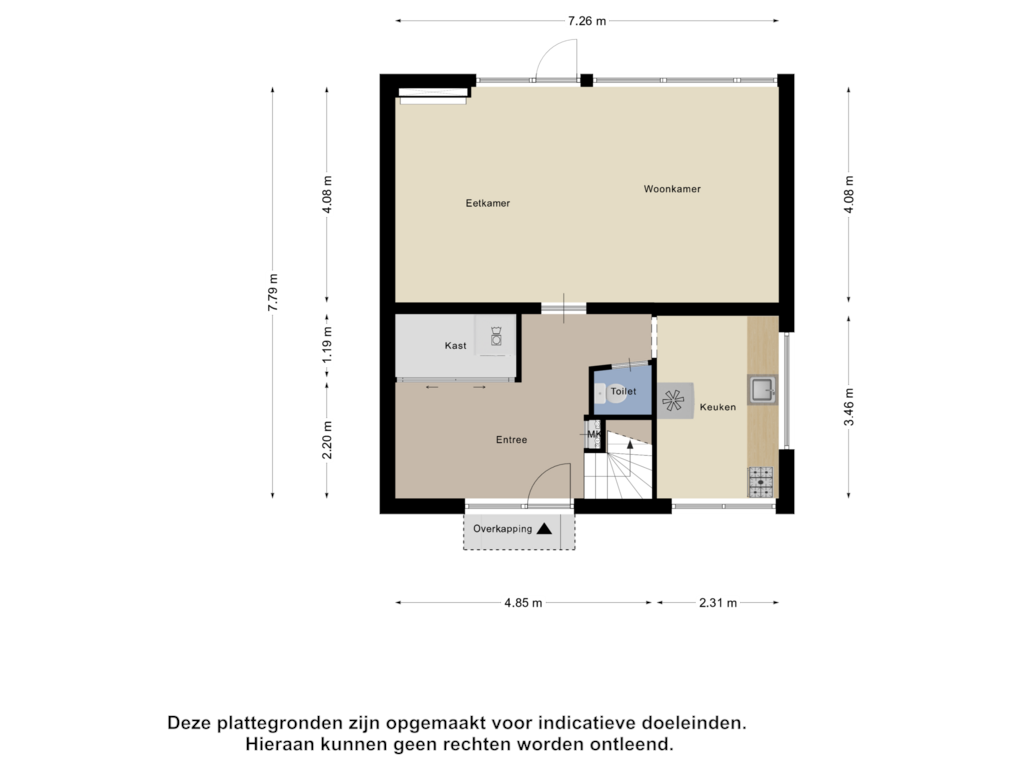 Bekijk plattegrond van Begane Grond van Doornlaan 33