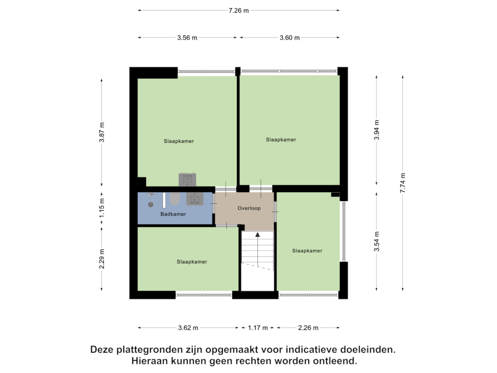 Bekijk plattegrond van Eerste Verdieping van Doornlaan 33