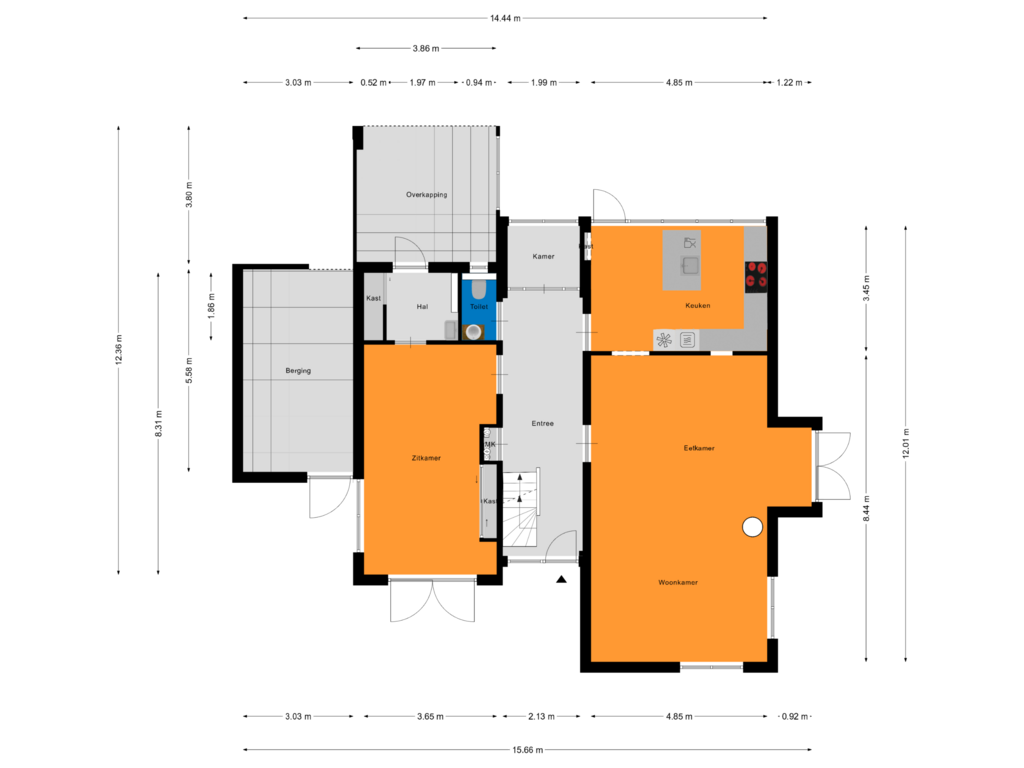 Bekijk plattegrond van Begane Grond van Zuiderpark 26