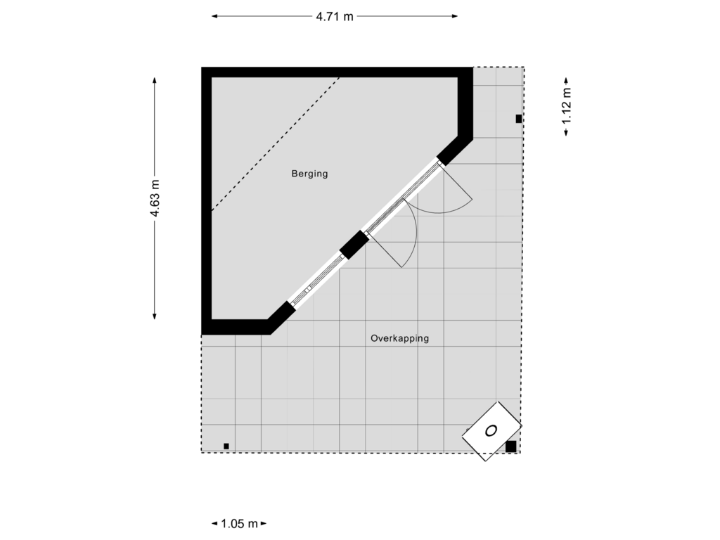 Bekijk plattegrond van Berging van Zuiderpark 26