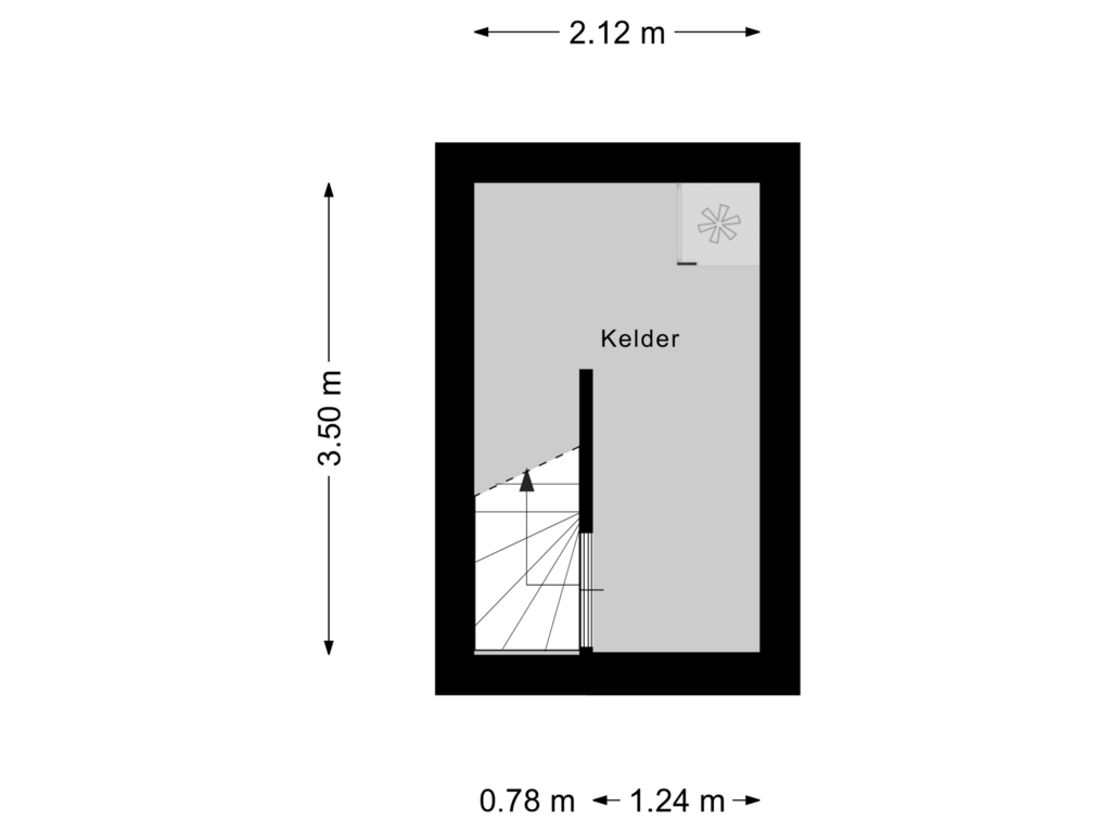 Bekijk plattegrond van Kelder van Zuiderpark 26