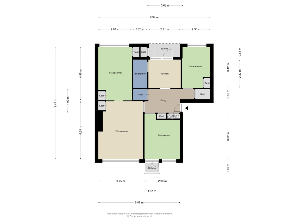 Bekijk plattegrond van Appartement van Juliana van Stolberglaan 26