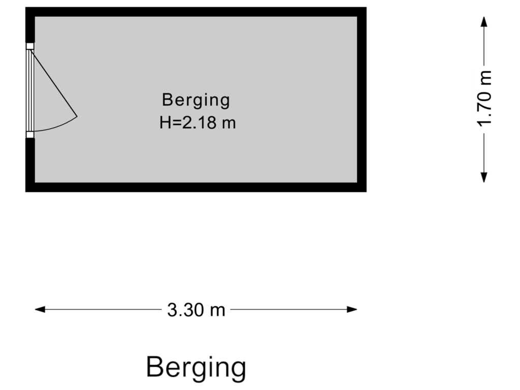 View floorplan of Berging of Plantsoen Welgelegen 35