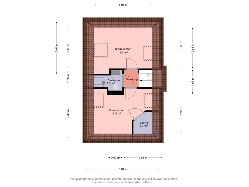 View floorplan of 1e Verdieping of Koaidyk 6-616