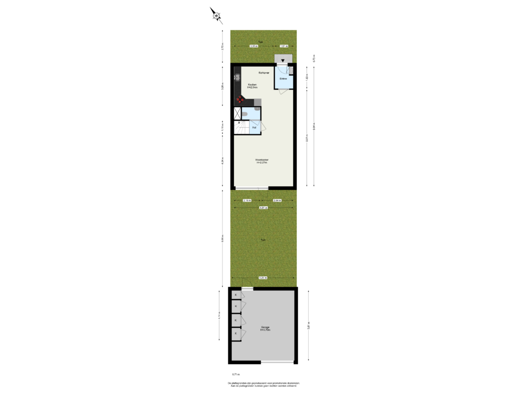 View floorplan of Begane Grond Tuin of Wassenaer van Obdamstraat 5