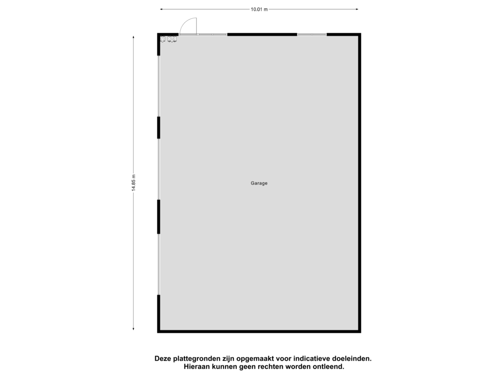 View floorplan of Garage of Dorpsstraat 75