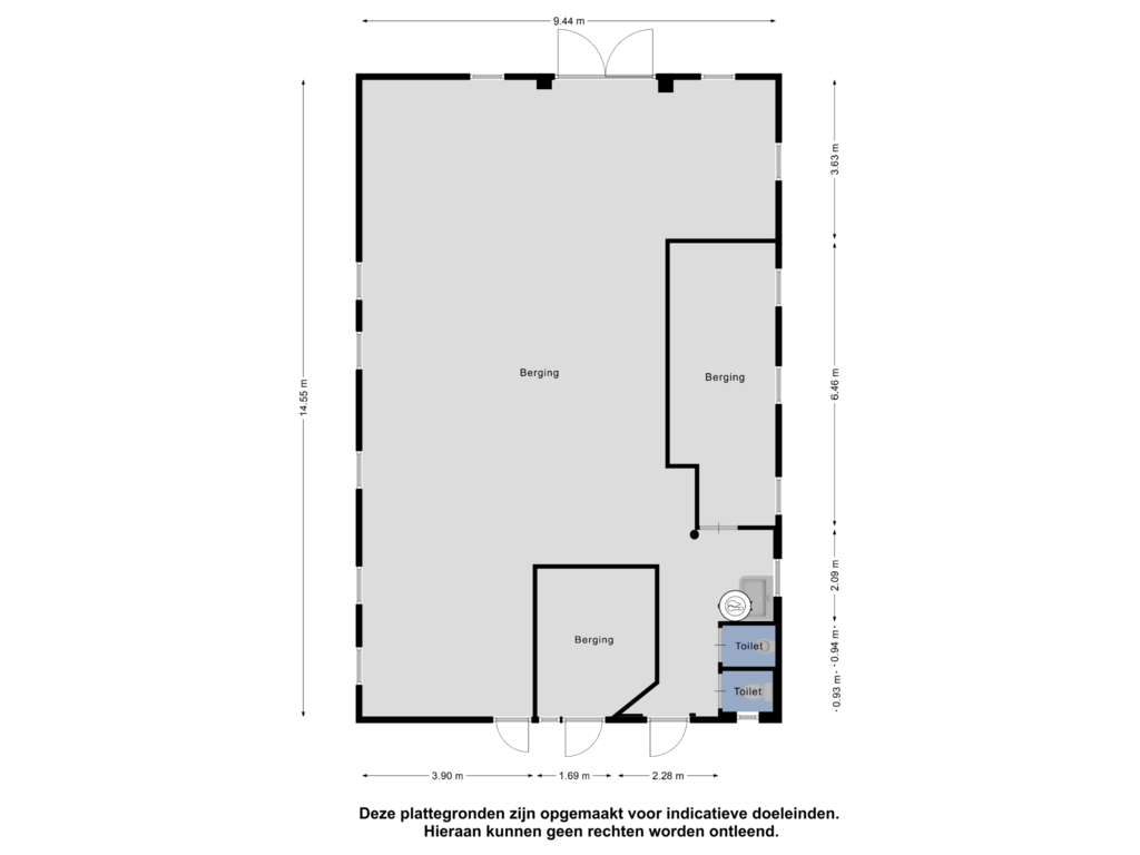 View floorplan of Berging of Dorpsstraat 75