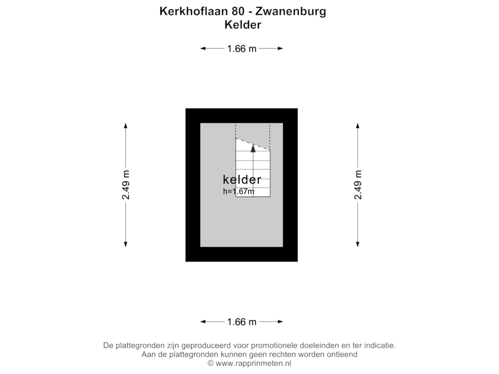 Bekijk plattegrond van KELDER van Kerkhoflaan 80