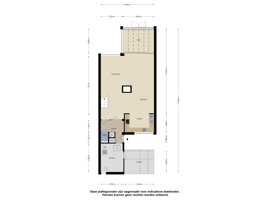 View floorplan of Begane grond of Vivaldiweg 51