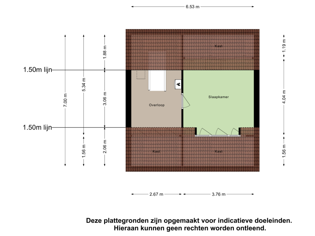 Bekijk plattegrond van Zolder van Vivaldiweg 51