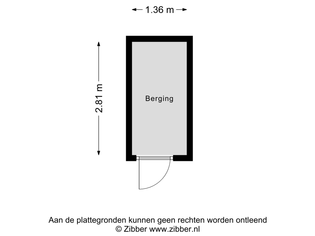 Bekijk plattegrond van Berging van Lamsoor 67