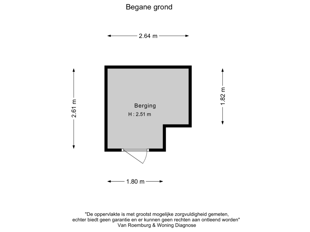 View floorplan of Berging of Carel Willinkgracht 875