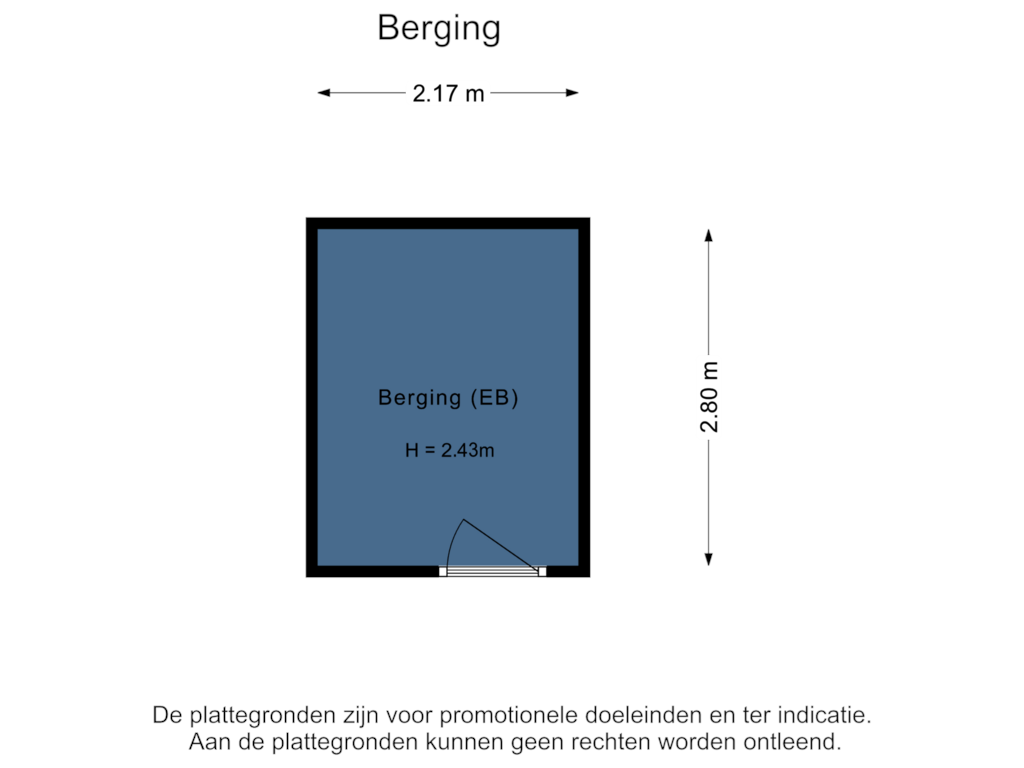 Bekijk plattegrond van Berging van Wipmolen 22