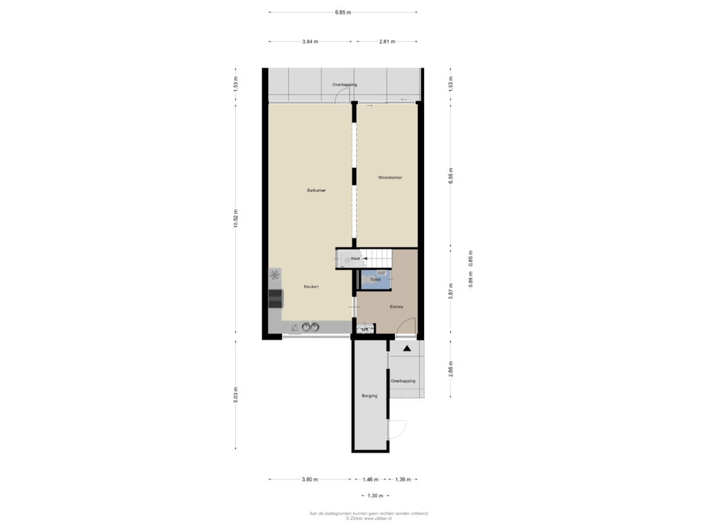 Bekijk plattegrond van Begane Grond van de Kluijskamp 1125