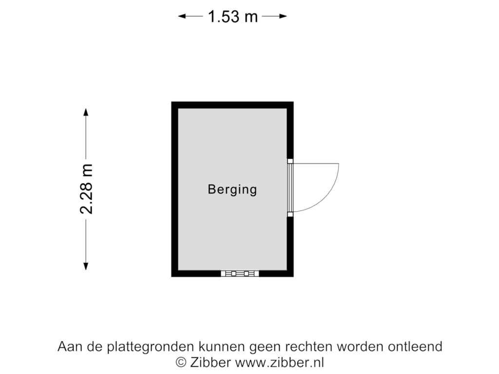 Bekijk plattegrond van Berging van de Kluijskamp 1125