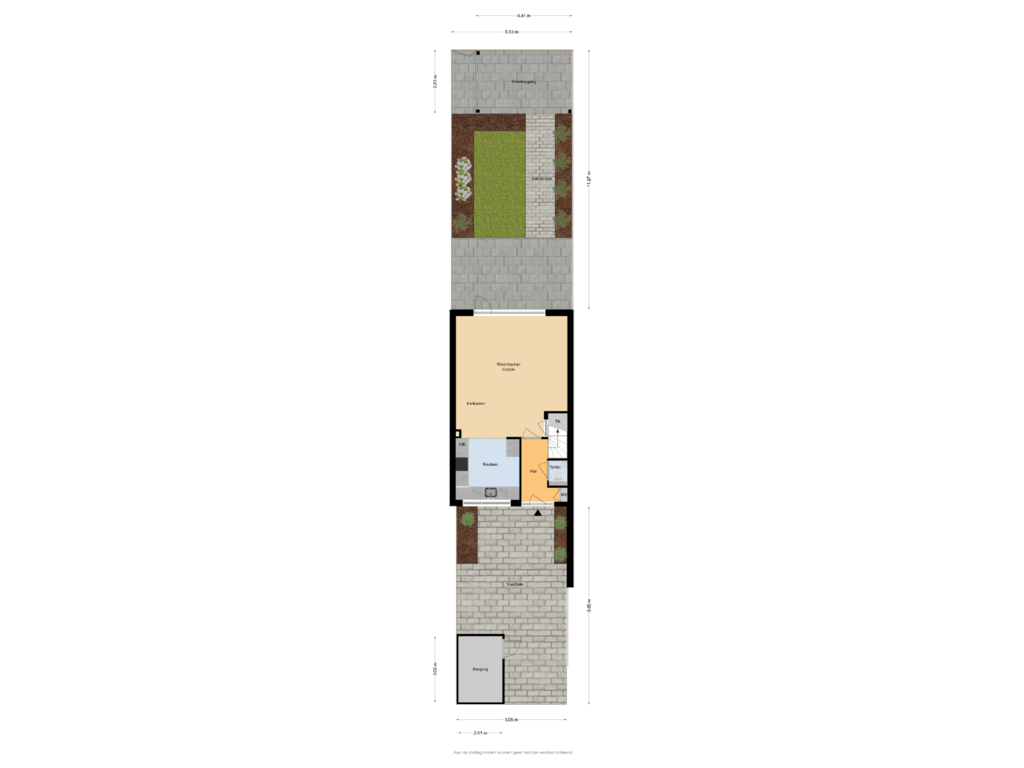 Bekijk plattegrond van Situatie van Hommelmeent 116