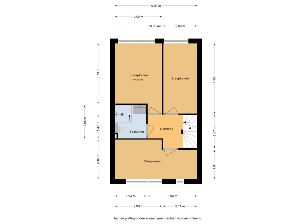 Bekijk plattegrond van 1e verdieping van Hommelmeent 116