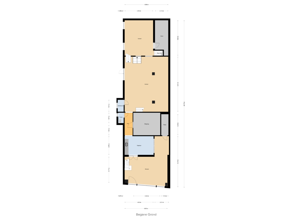 Bekijk plattegrond van Begane Grond van Koepoortstraat 13