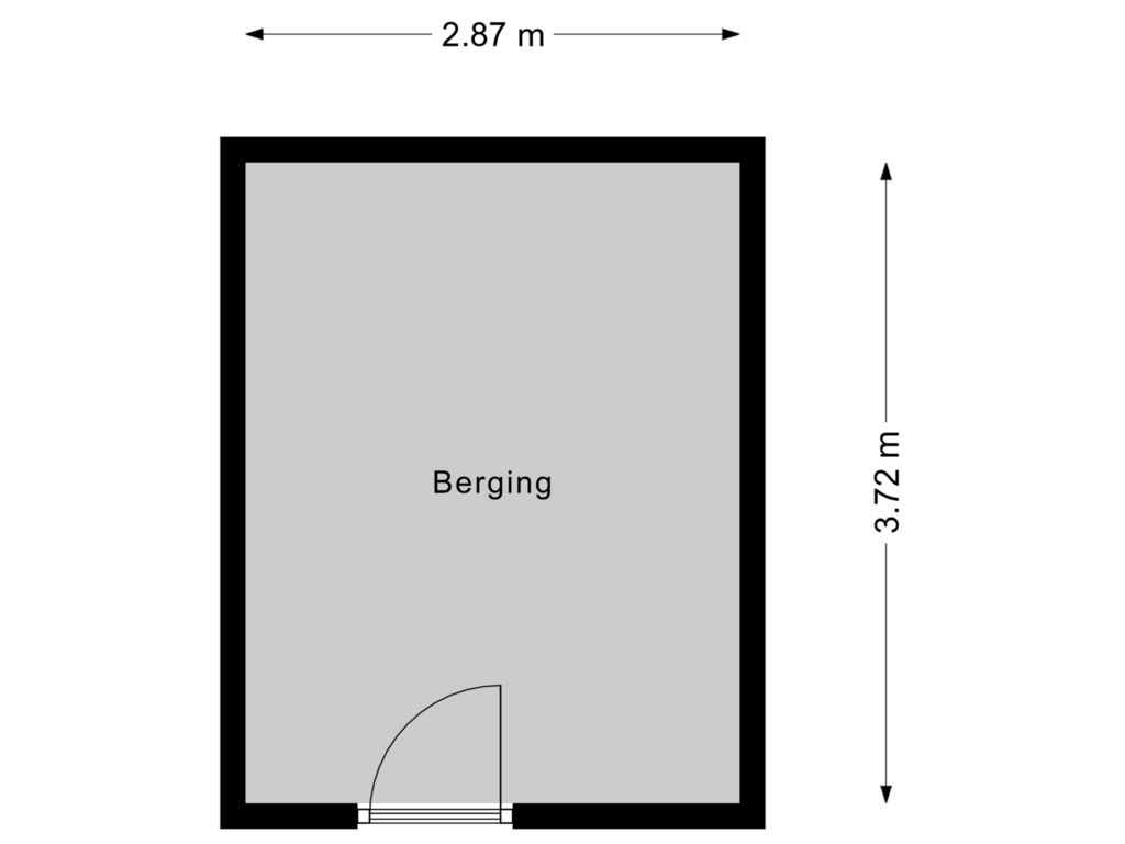 Bekijk plattegrond van Berging van Koninginneweg 33