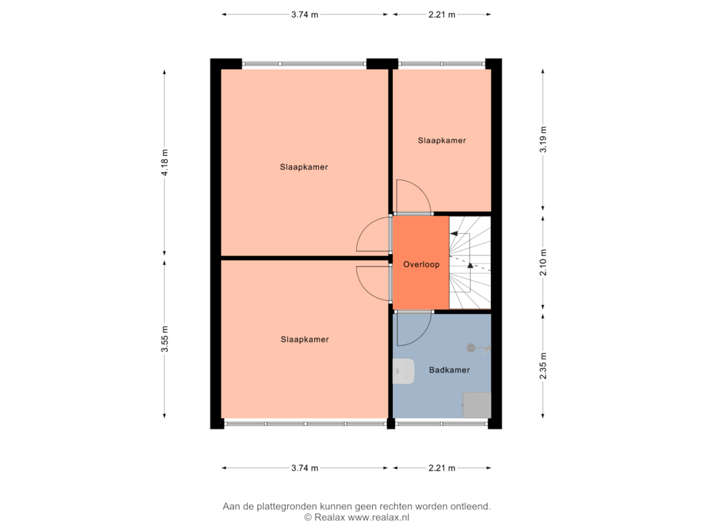 Bekijk plattegrond van Verdieping 1 van Berkelstraat 25