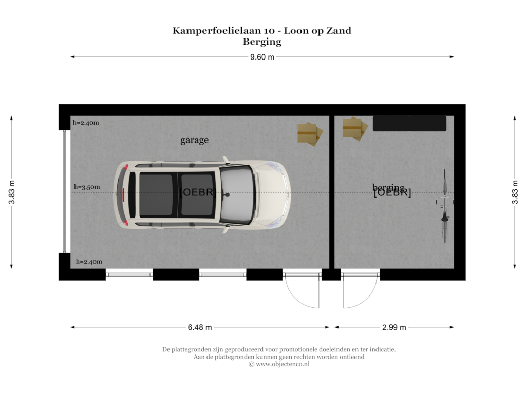 Bekijk plattegrond van BERGING van Kamperfoelielaan 10