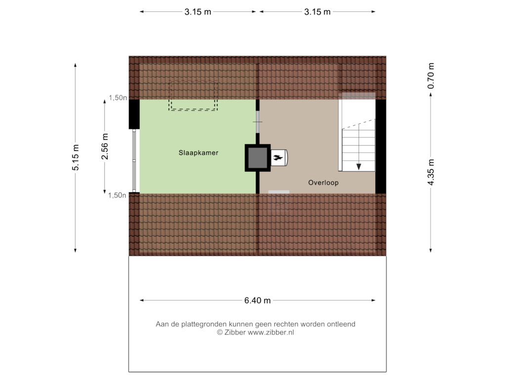 View floorplan of Tweede Verdieping of Langenakker 27