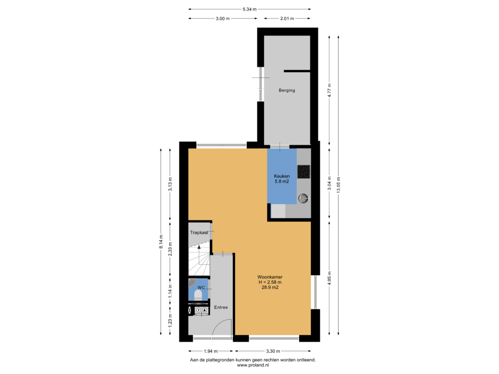 Bekijk plattegrond van Begane Grond van Carolinenburg 1