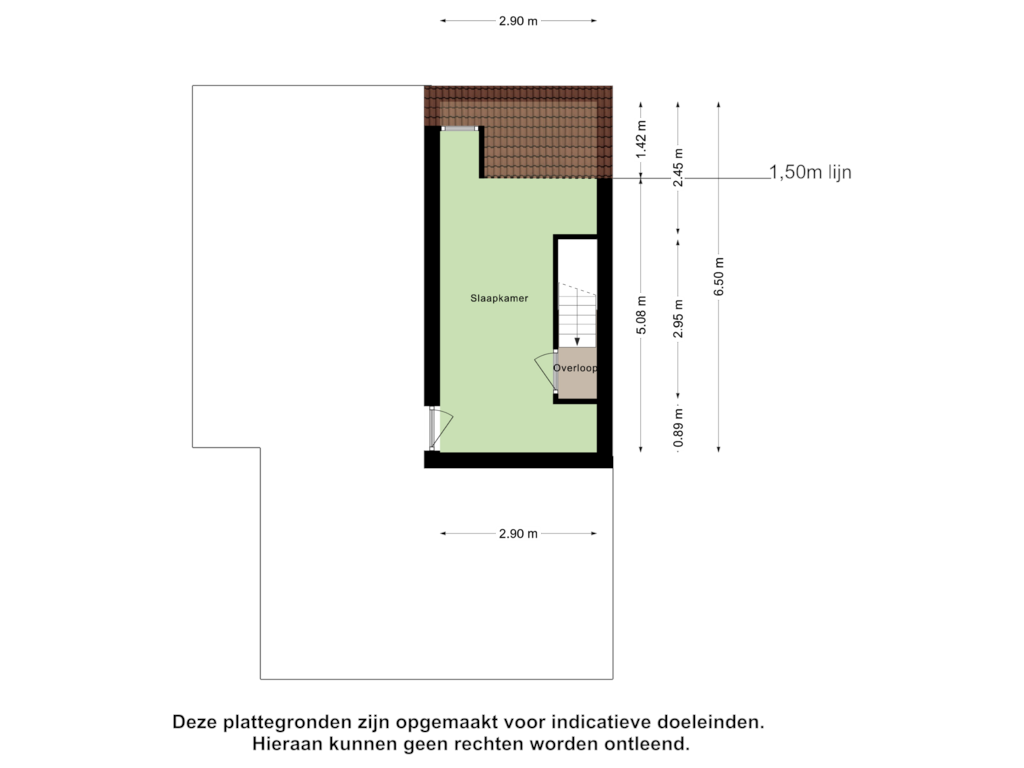 Bekijk plattegrond van Vierde Verdieping van Witte de Withstraat 9-D