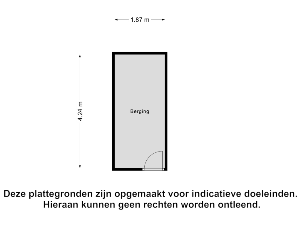 Bekijk plattegrond van Berging van Witte de Withstraat 9-D