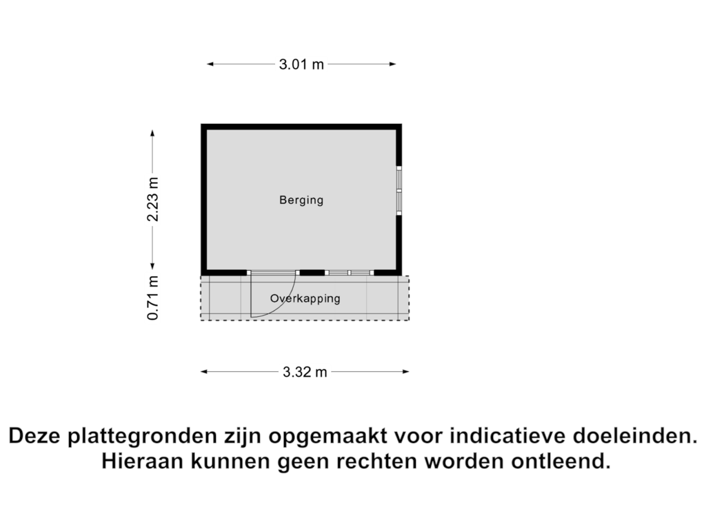 Bekijk plattegrond van Berging van Zwarteweg 51-C