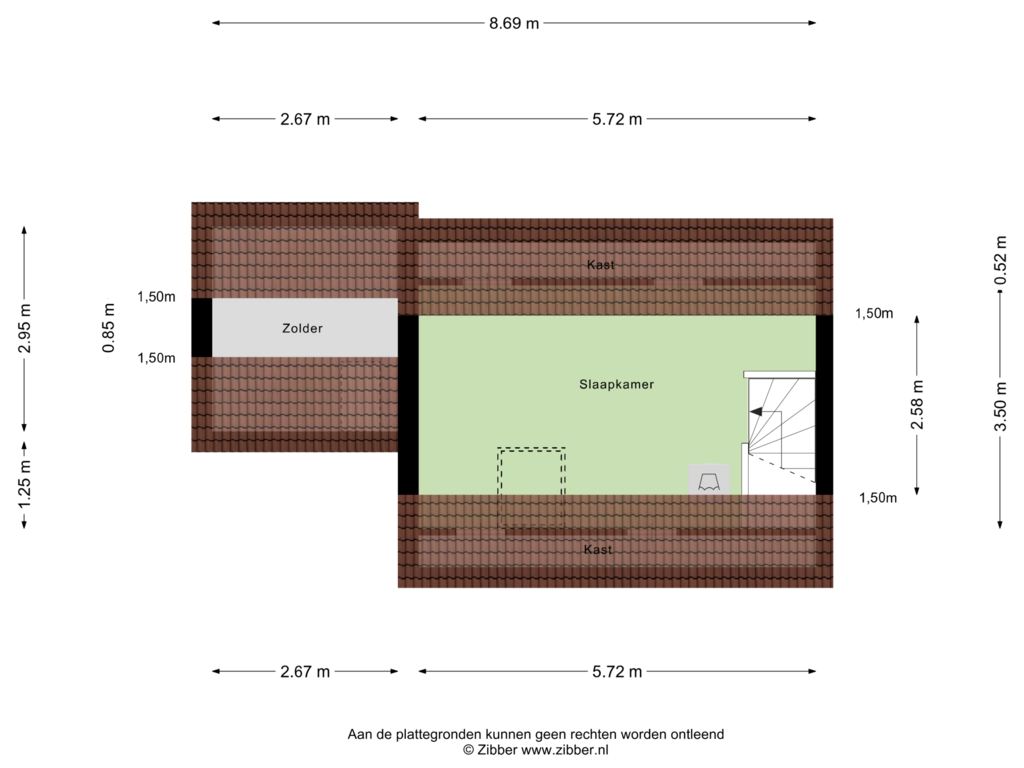 Bekijk plattegrond van Tweede Verdieping van Monceaupark 4