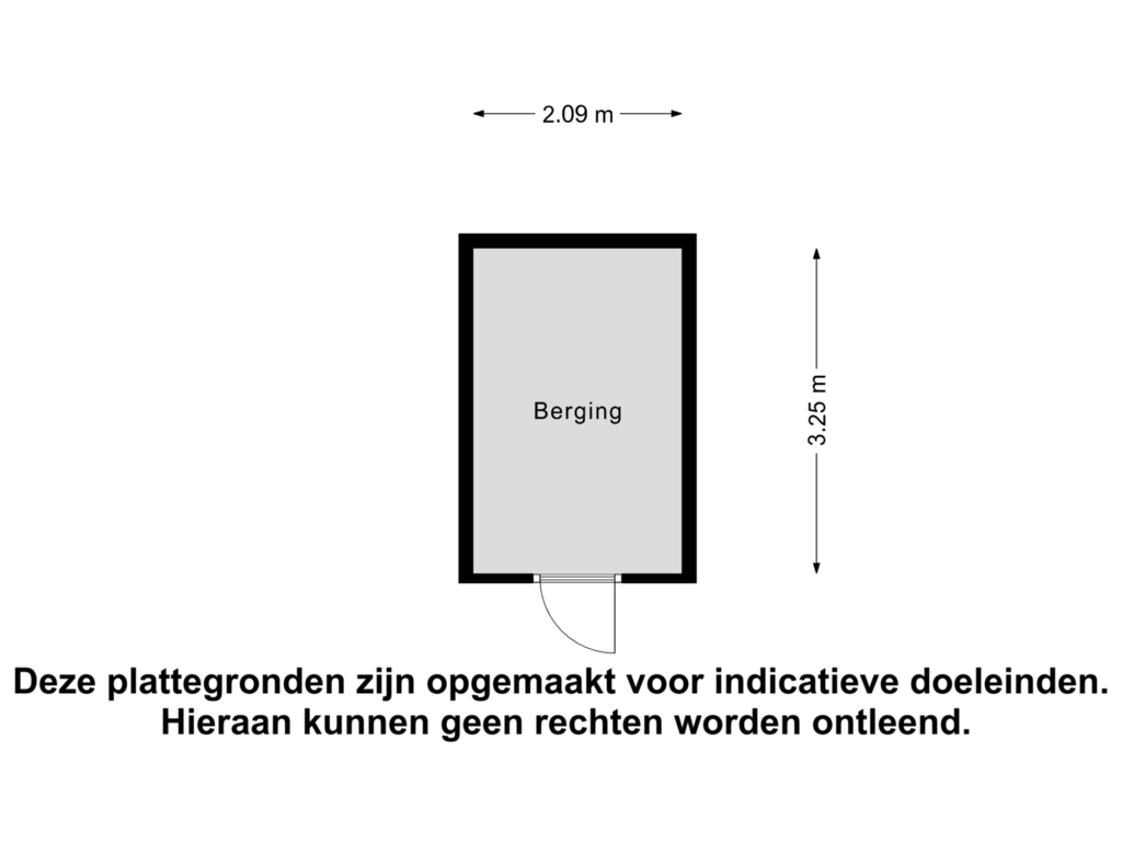 Bekijk plattegrond van Berging van Nieuwe Zijds Burgwal 33-A